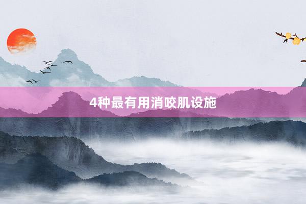 4种最有用消咬肌设施