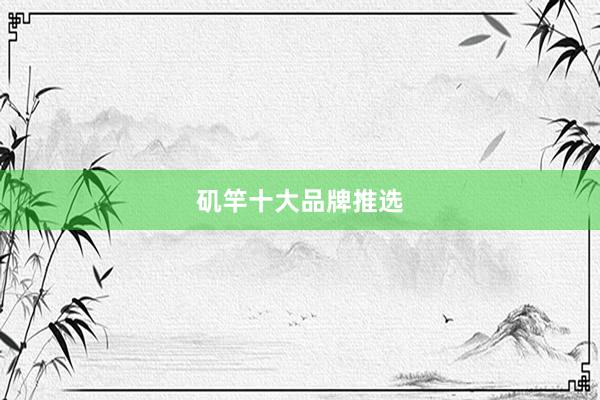 矶竿十大品牌推选